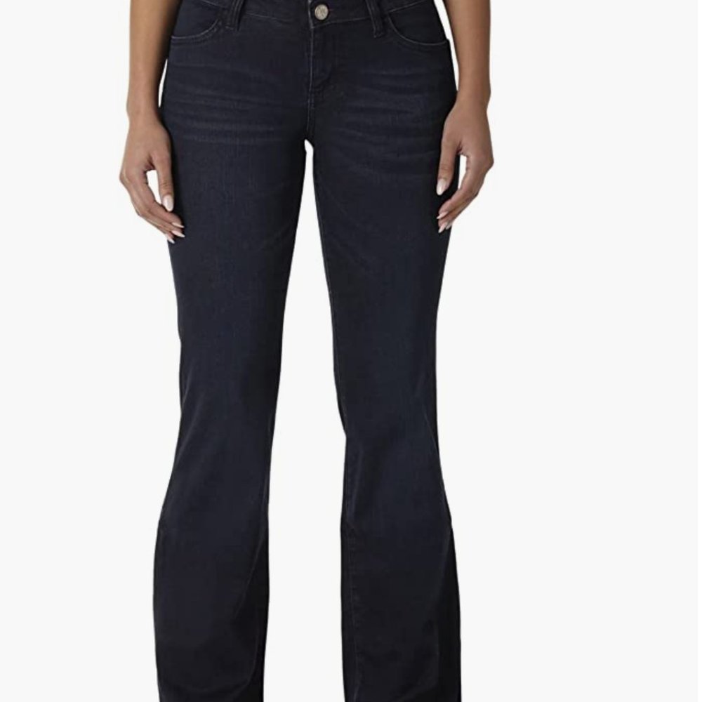 Wrangler Women's Retro Mae Mid Rise Wide Leg Trouser Jean 18/19 x 34